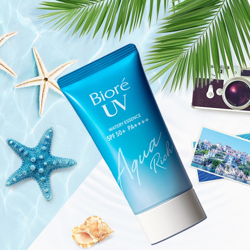 Essence Chống Nắng Màng Nước Dưỡng Ẩm Biore UV Aqua Rich Watery Essence SPF50+/PA++++