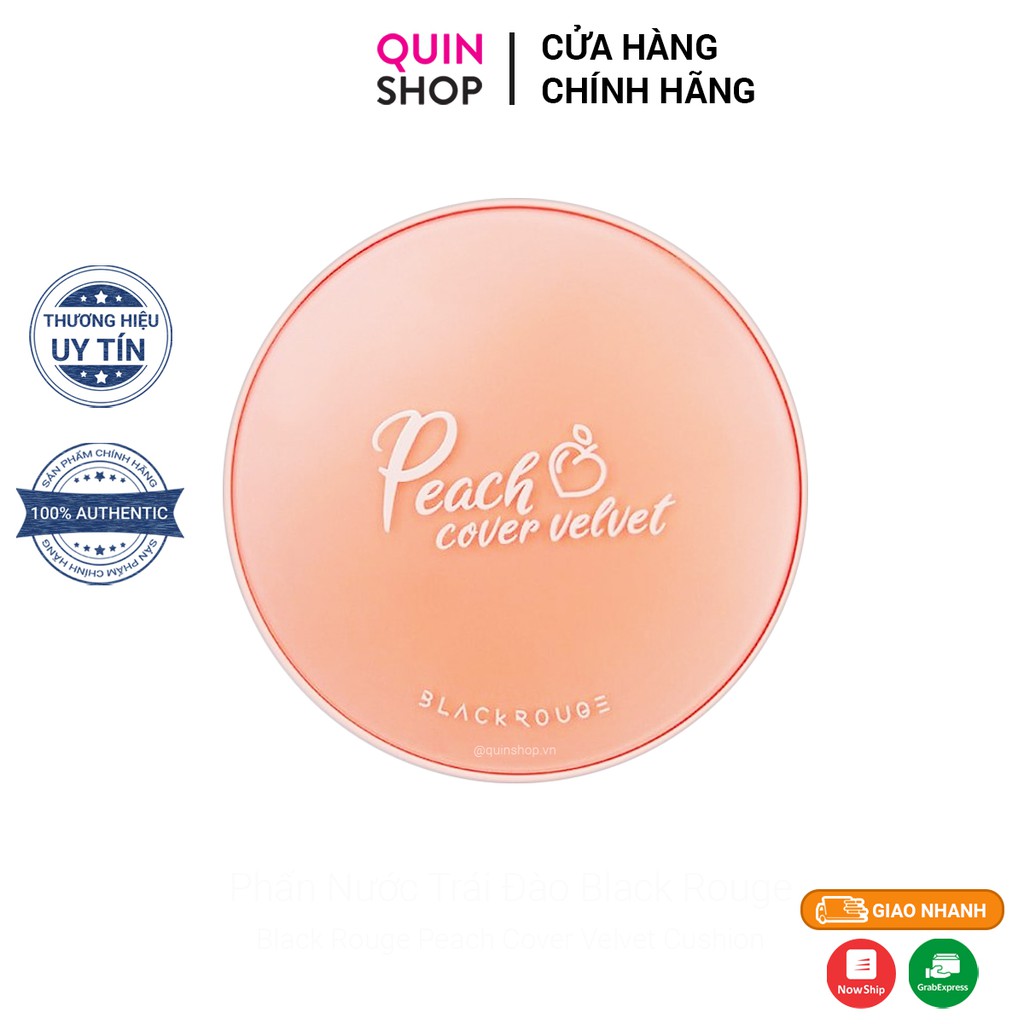 Phấn Nước Black Rouge Peach Cover Velvet Cushion
