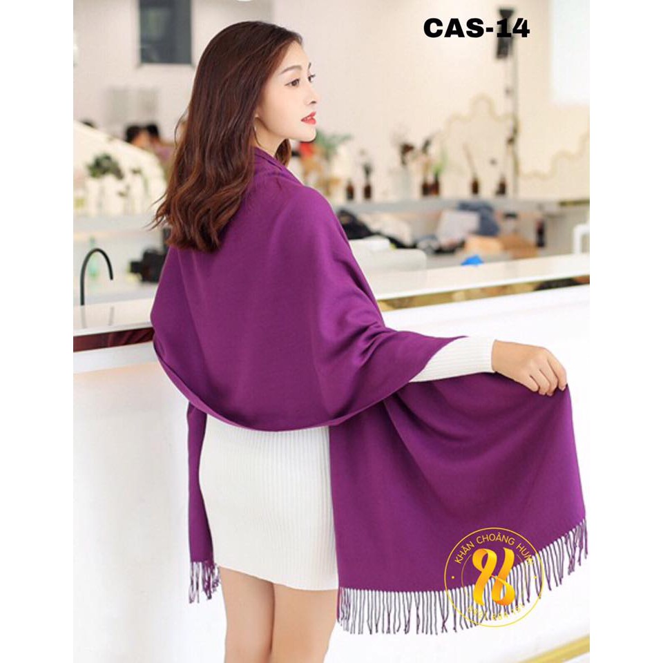 KHĂN CHOÀNG CASHMERE MÀU TRƠN CASH14