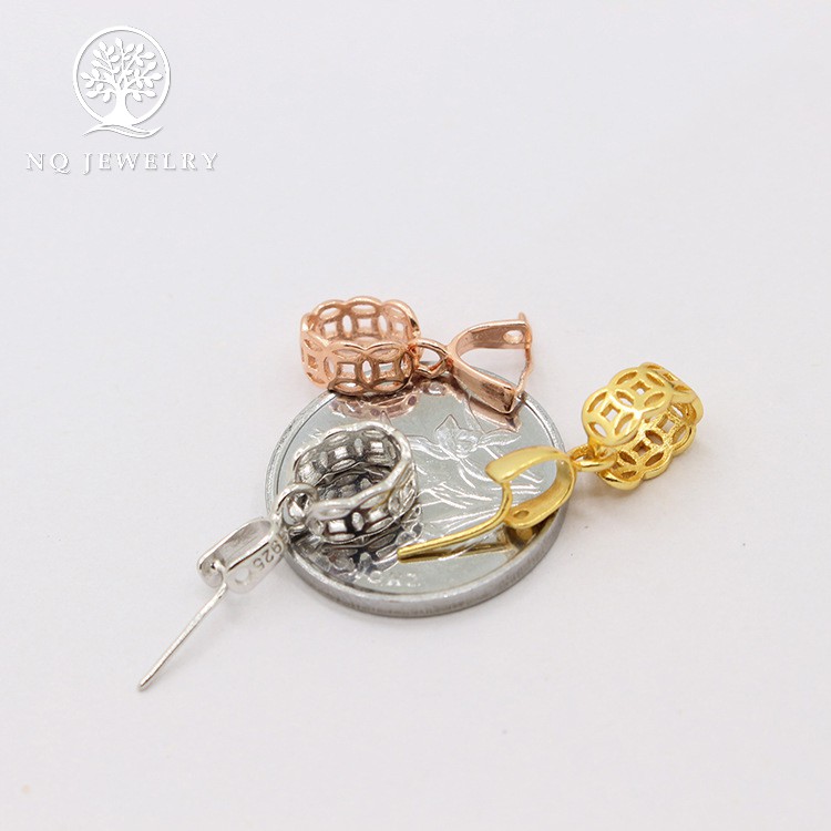 Charm bạc khoen tay hình đồng tiền - NQ Jewelry