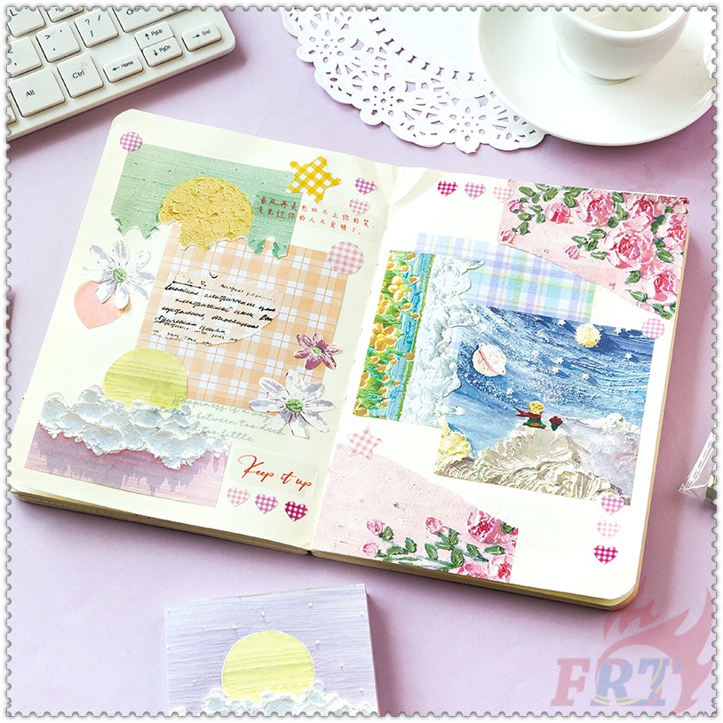 ❀ Giấy Ghi Chú Họa Tiết Tranh Sơn Dầu ❀ Set 100 Tờ Giấy Ghi Chú Nhiều Màu Sắc Dùng Để Ghi Chú / Lập Kế Hoạch