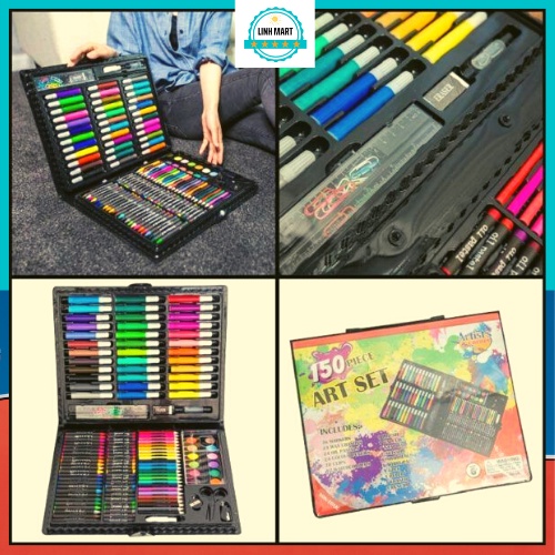 Hộp màu 150 chi tiết cho bé tập tô, bộ tô màu