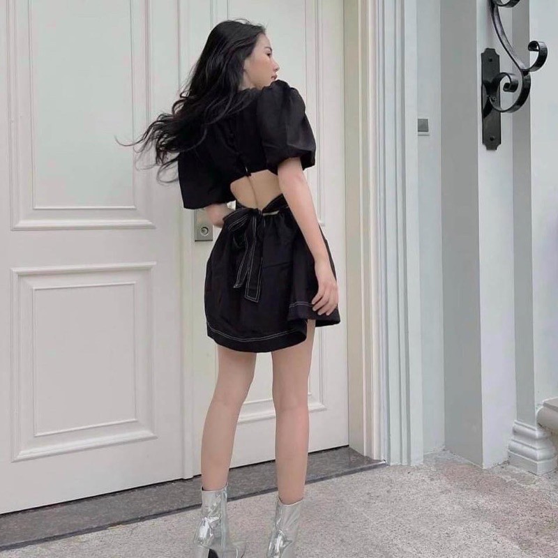 ĐẦM CUT-OUT THẮT NƠ