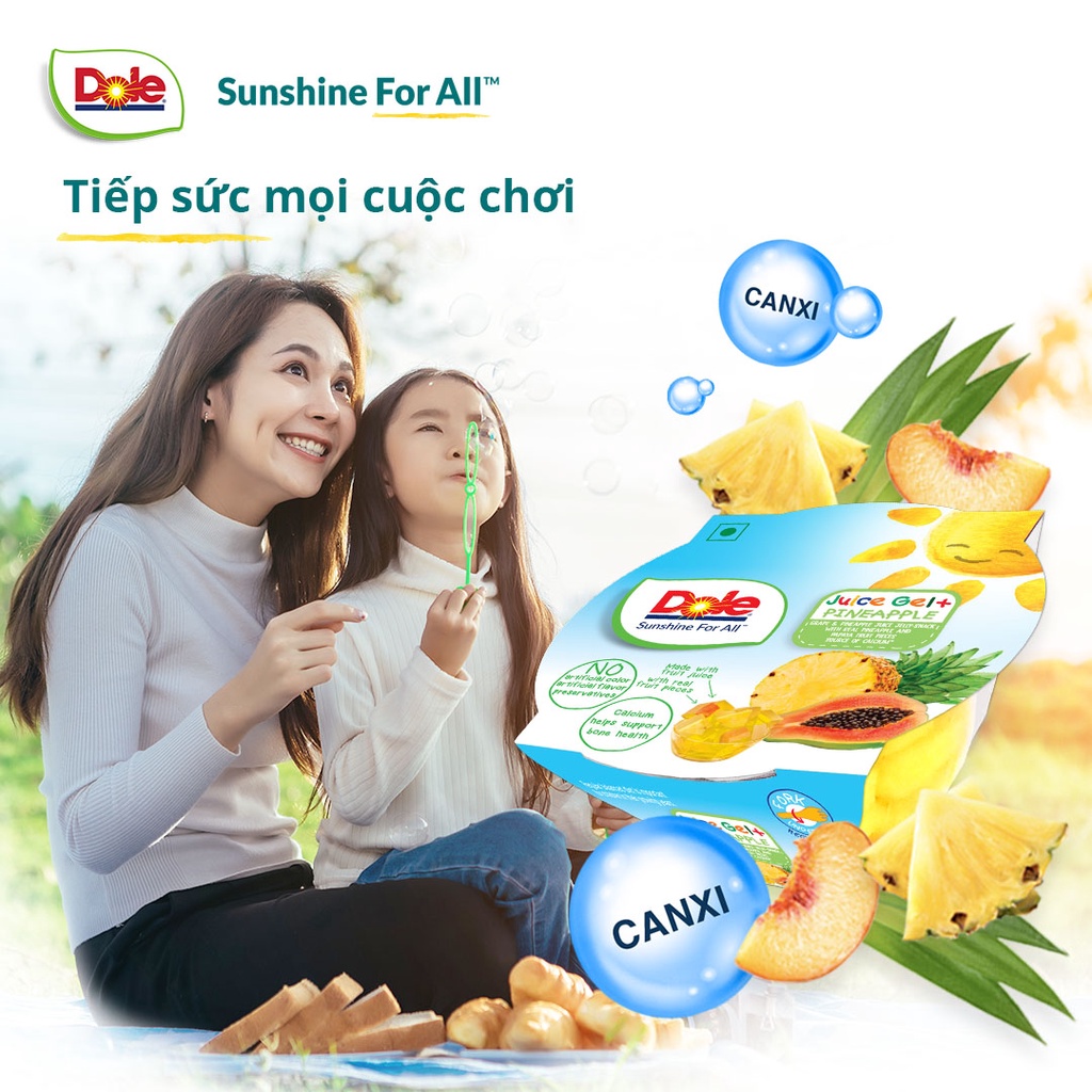 Thạch trái cây từ nước ép Dole 93g