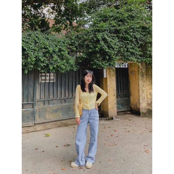 Áo khoác cardigan mỏng mongtoghi tay loe ( Ảnh thật ) | BigBuy360 - bigbuy360.vn