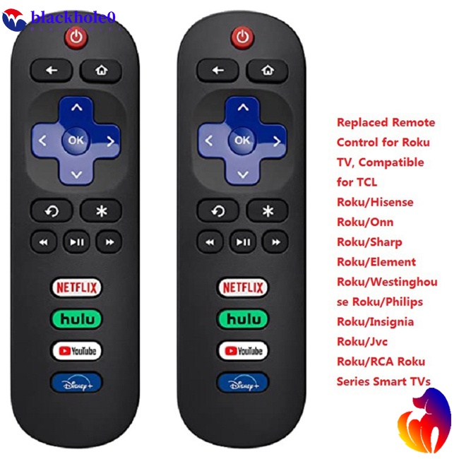 Điều Khiển Từ Xa Thay Thế Cho Tv Thông Minh Roku Netflix Youtube Hulu Disney
