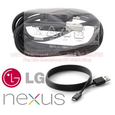 Cáp USB LG Optimus G- Nexus 4, 5, 6 ZIN Chính Hãng