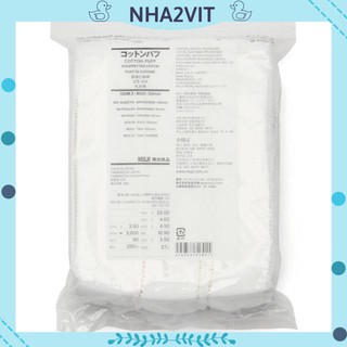 Bông tẩy trang Muji Cotton Nhật Bản 189 miếng