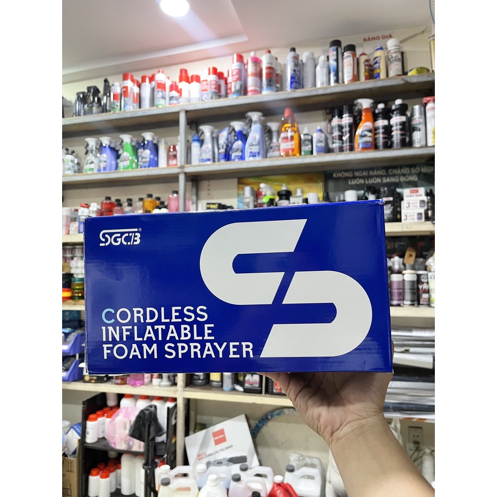 BÌNH XỊT BỌT TUYẾT RỬA XE CẦM TAY TIỆN DỤNG SGCB CÓ ĐẦU HƠI VÀO RIÊNG BIỆT SGGD286 1.5L