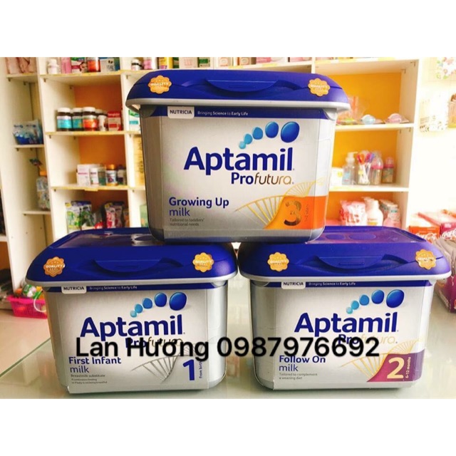 Aptamil Bạc Anh số 1, 2, 3 - 800gr