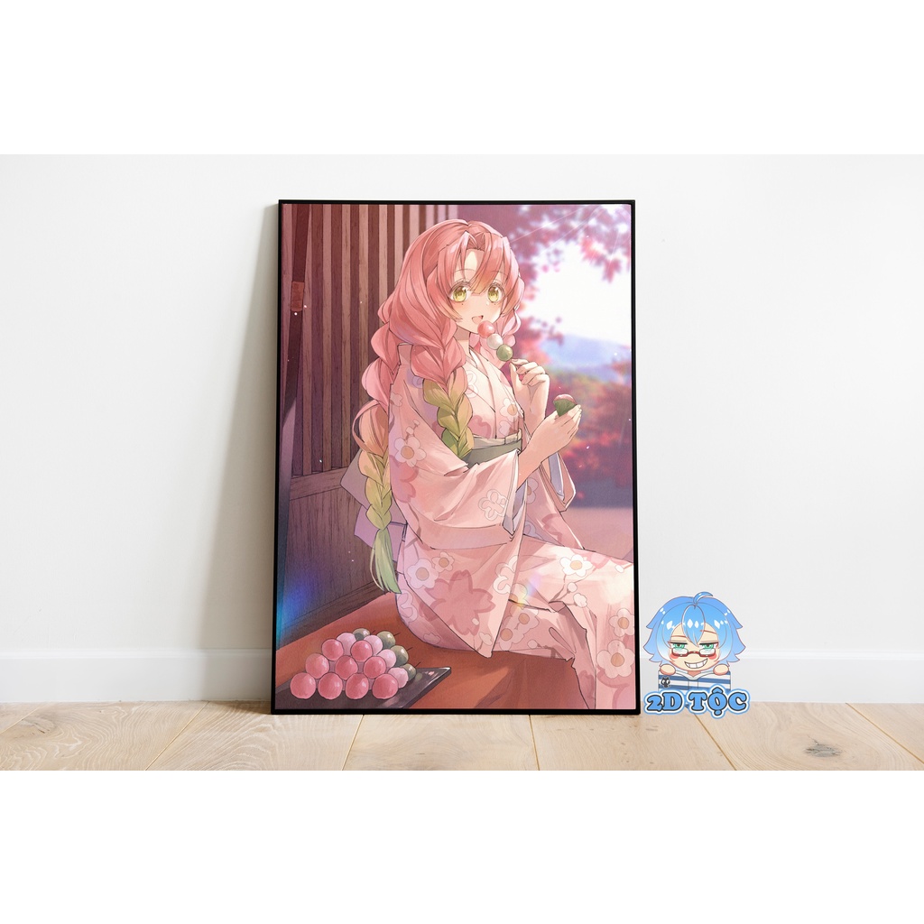Tranh poster A3 Kanroji Mitsuri (5) Anime Manga Kimetsu No Yaiba - 2D Tộc Shop