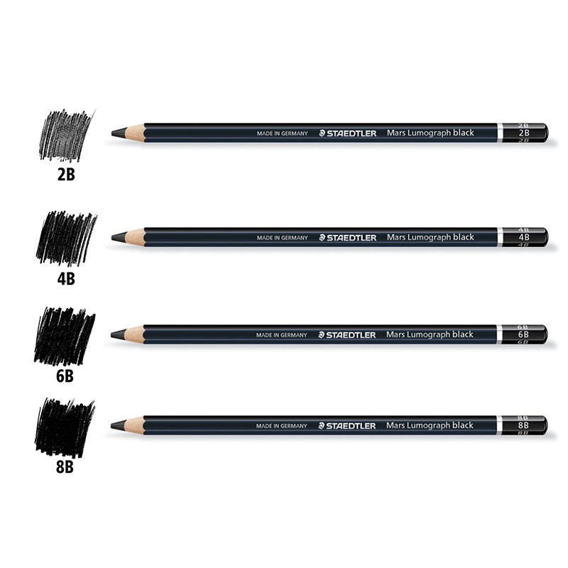 [DA ĐEN] Chì phác thảo STAEDTLER Mars® Lumograph® black 100B