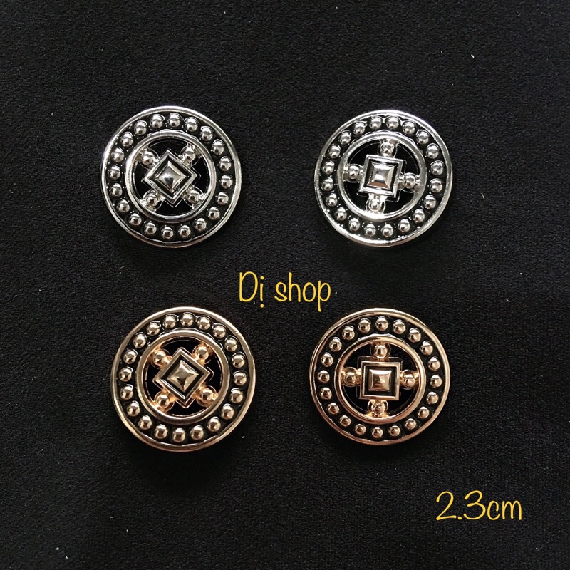 NÚT ĐỒNG KÍCH 2.3cm nhiều mẫu