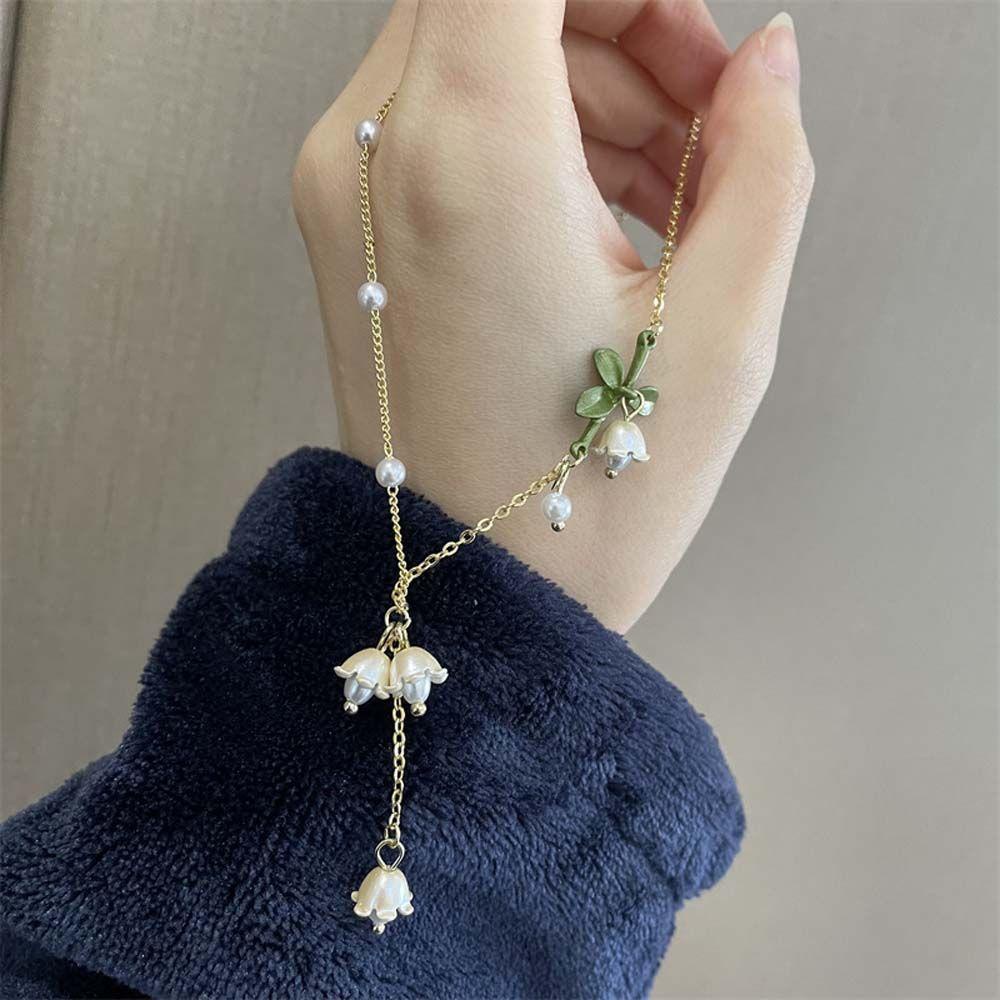 AROMA Vòng cổ Mặt Hoa Phong Lan Thời Trang Dành Cho Nữ
