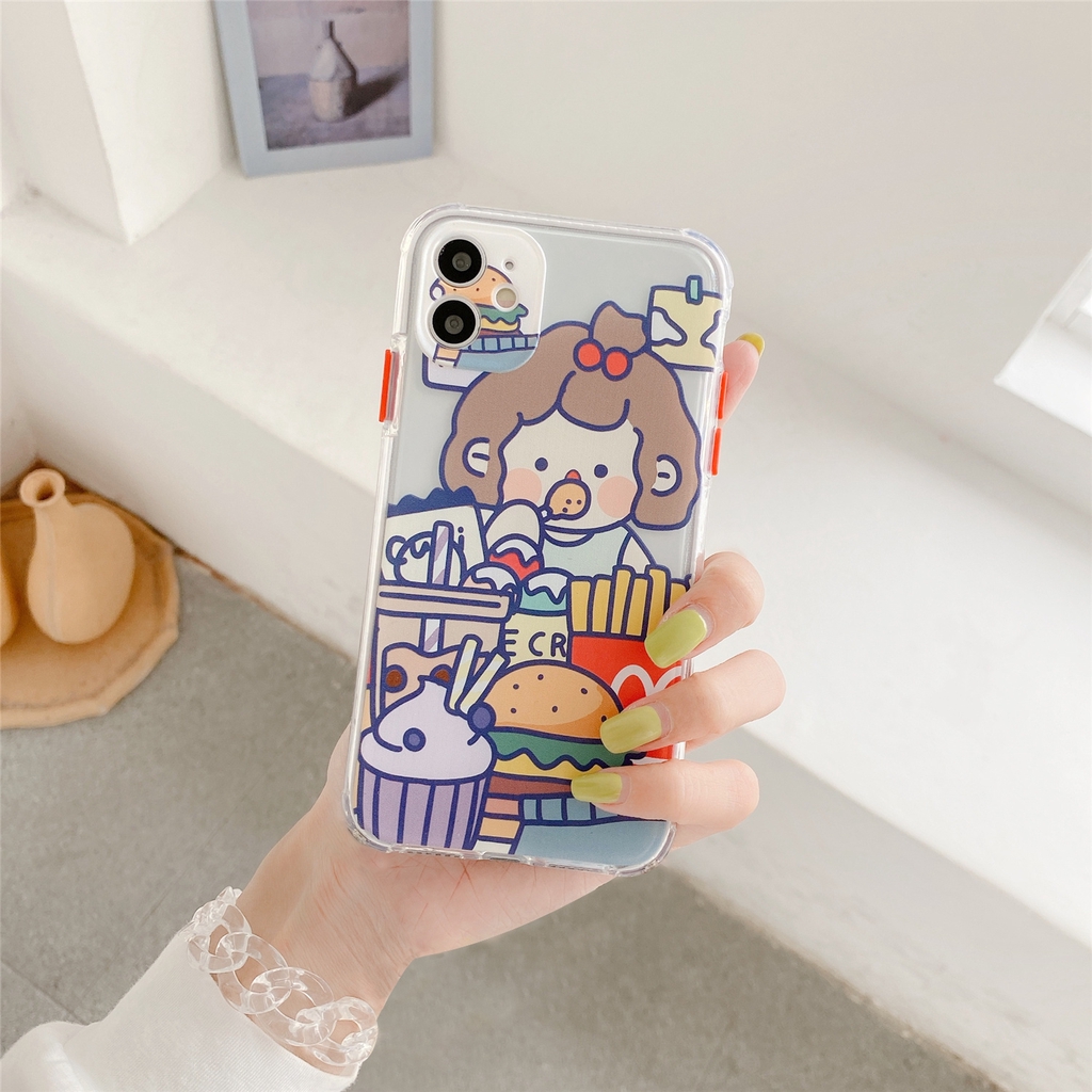 Ốp iphone - Ốp lưng 2 cô gái cute trong 4 góc 6s/6splus/7/8/7plus/8plus/x/xs/xsmax/11/11promax - Awifi Case V2-11