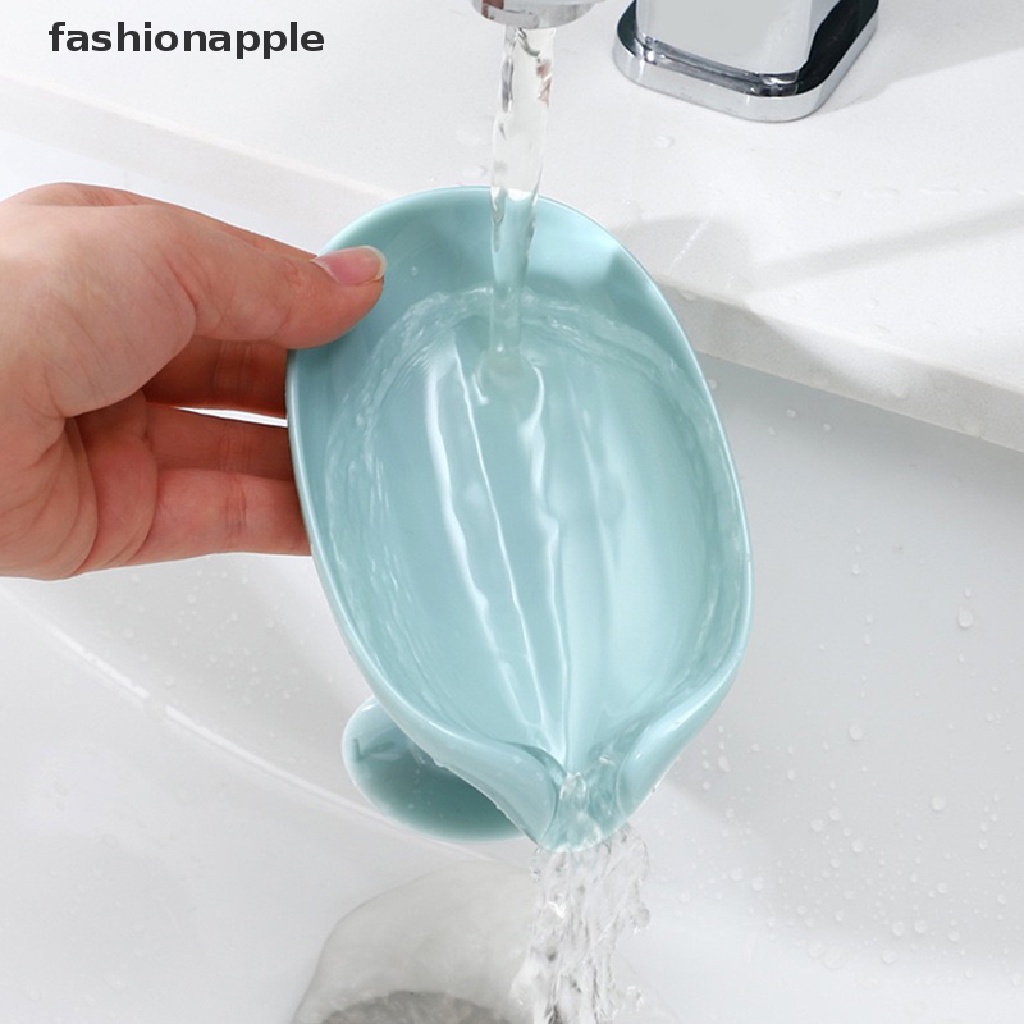 Giá đỡ xà phòng hình chiếc lá tiện dụng dành cho phòng tắm