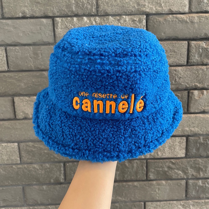 Mũ Bucket Lông Cừu Chống Gió Giữ Ấm Mùa Thu Đông Phong Cách Hàn Quốc Cho Bé