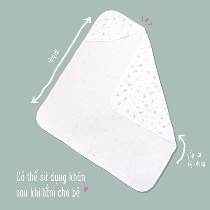 Tấm Quấn Sơ Sinh 1 Lớp Miomio, dành cho bé trai bé gái chất liệu 100% cotton - Freesize