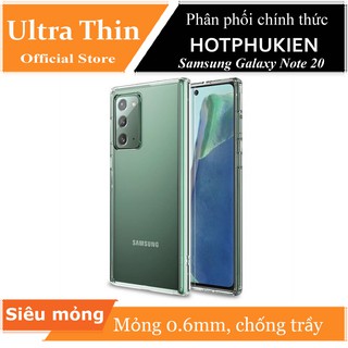 Ốp lưng silicon dẻo trong suốt cho Samsung Galaxy Note 20 mỏng 0.6mm chính hãng Ultra Thin