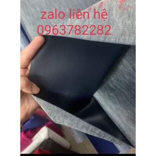 1m vải simili giả da màu đen khổ 1m4