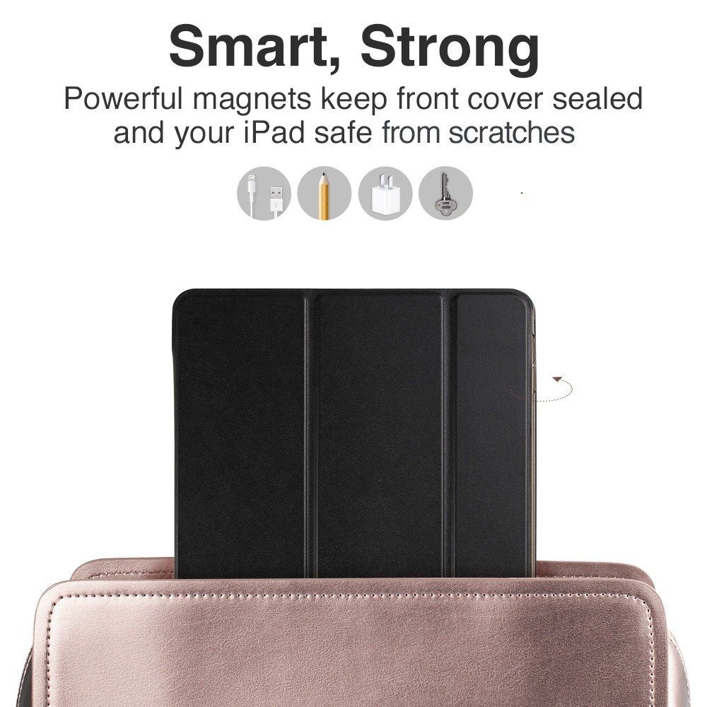 Bao da cho ipad mini 123/ Ipad mini 4/ Ipad air/ Ipad air 2/ Ipad new 2017/ Ipad 234/Ipad pro 9.7 Đen | BigBuy360 - bigbuy360.vn