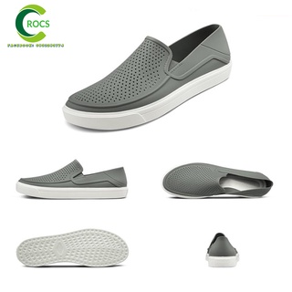 Giày nhựa đi mưa chống hôi chân -Croslite-Citilane-Roka-Slip-on cho nam màu Xám