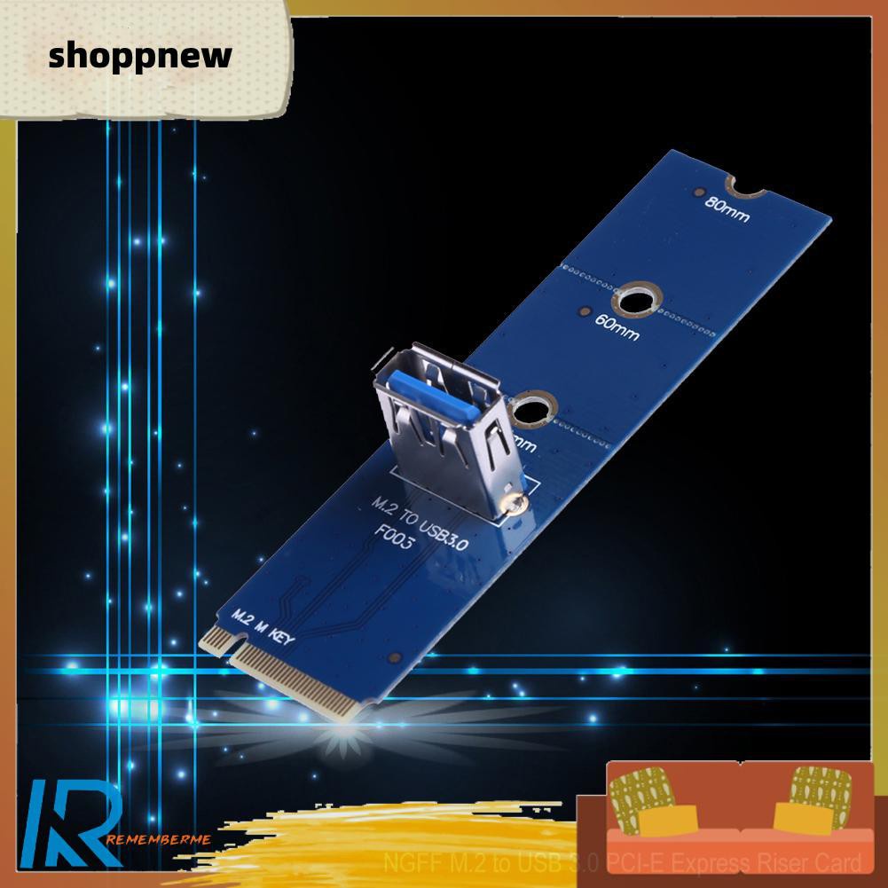 Shoppnew NGFF M.2 To USB 3.0 PCI-E Express Riser Card Adapter for BTC Mining