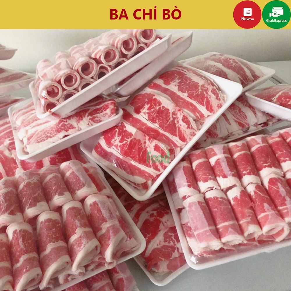 [HN] Ba Chỉ Bò Nhập Khẩu - 500GR - Thái Cuộn/Thái Dải/Cưa Nướng