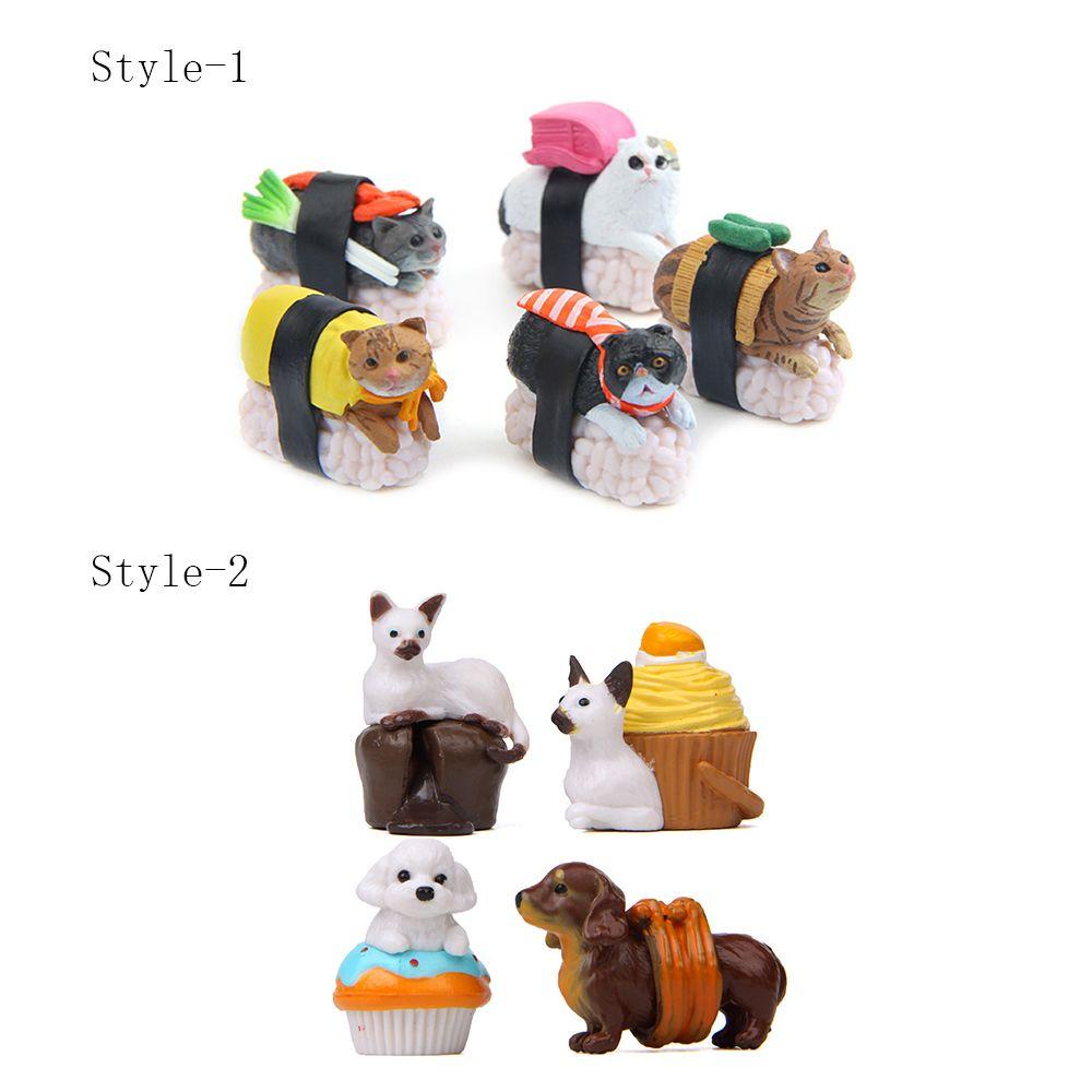 Set 5/4 Đồ trang trí Chú Cún Mini Dùng Trang Trí Chậu Cây/ Chậu Hoa Dễ Thương