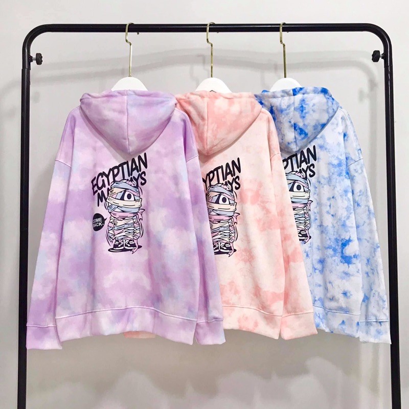 Hoodie zip tiedye / Áo khoác loang màu xác ướp