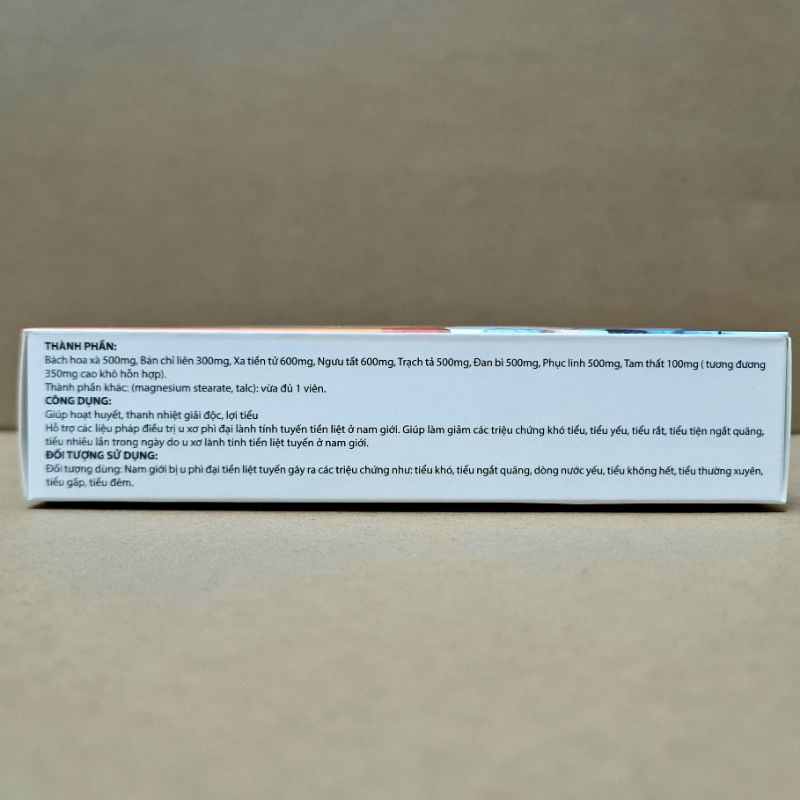 Tiền Liệt Khang hổ trợ giảm phì đại tiền liệt tuyến hiệu quả sản phẩm chính hãng hộp 30 viên