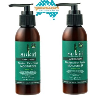 Kem dưỡng ẩm Sukin Super Greens Nutrient Rich Facial Moisturiser (125ml)