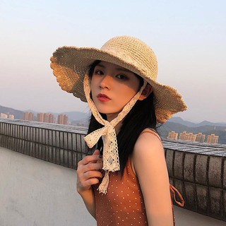 Nón Cói Rộng Vành Thắt Dây Thời Trang Biển Cho Nữ