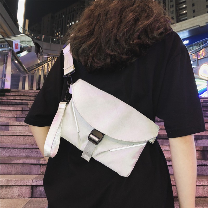 Túi đeo chéo Messenger Bag - Phong cách Techwear (Có thể đeo ngực, đeo vai, cầm tay, phản quang, kháng nước ) | BigBuy360 - bigbuy360.vn