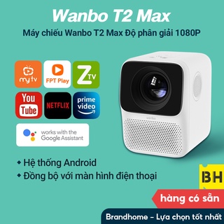 Máy Chiếu Thông Minh Wanbo T2 MAX LCD Hỗ Trợ Đèn LED 1080P, hỗ trợ AI