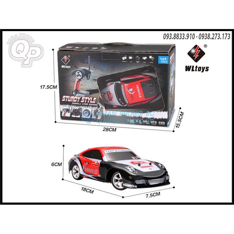 Xe Drift Wltoys K969 1/28 2.4G 4WD Brushed