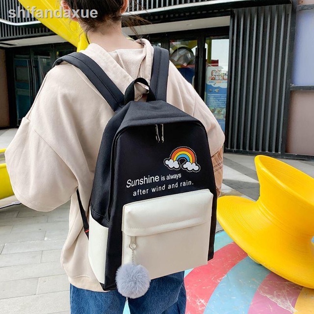 Balo Set 4 Món Thời Trang - Cầu Vòng