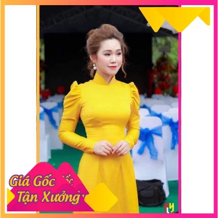 Áo dài lụa Tây Thi tay phồng