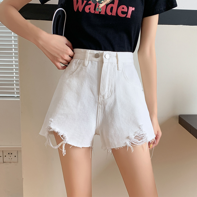 Quần short jean ống rộng phong cách Hàn Quốc thời trang dành cho nữ