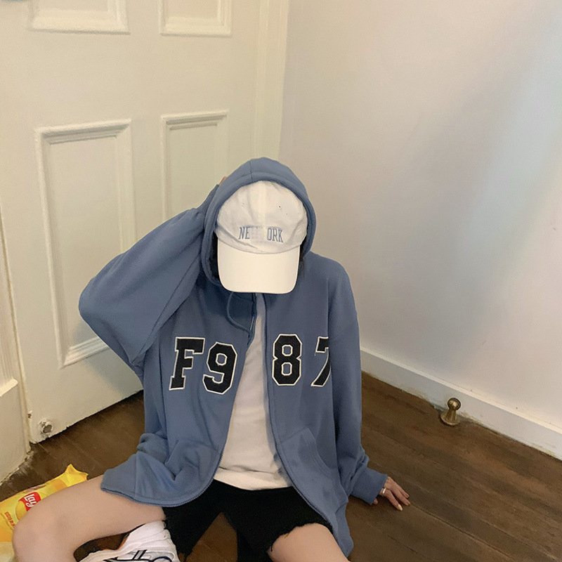 Áo Khoác Nỉ Thể Thao F987 Phong Cách Hàn Quốc - Áo Khoác Nỉ Hoodie Unisex Nam Nữ - Thời Trang Ulzzang Chất  Nỉ Dày Dặn