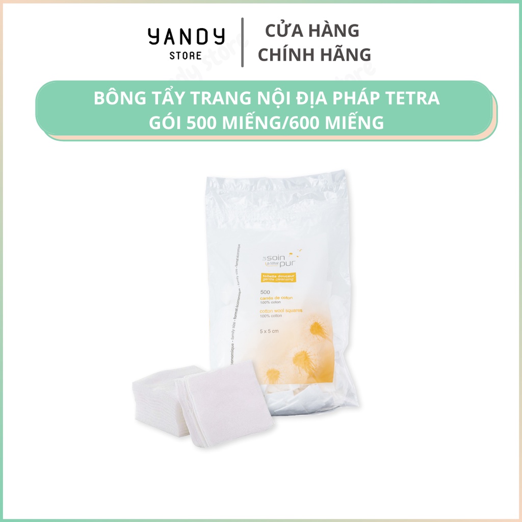 Bông Tẩy Trang Pháp Tetra (500/600 miếng)