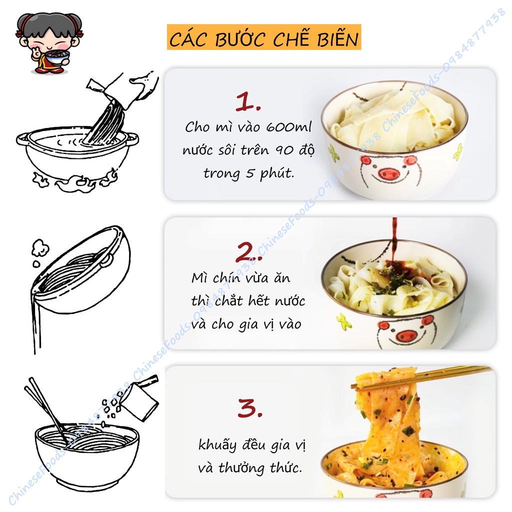 Mì Trộn Dầu Cay Tứ Xuyên AKuan, Phở Trộn Dầu Cay A Khoan