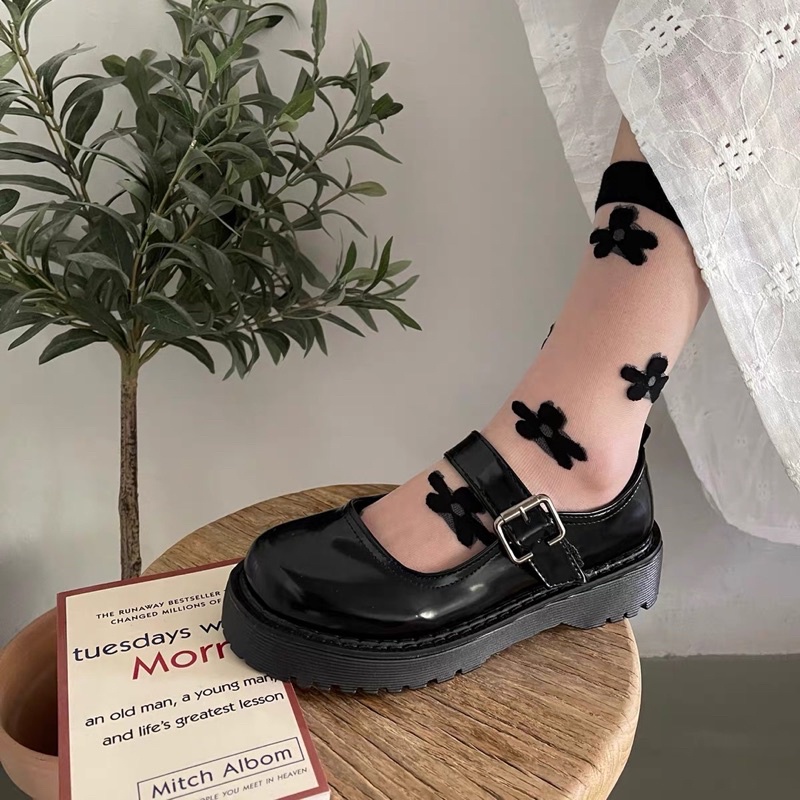 Giày búp bê có quai Mary Jane vintage Yannie Lolita