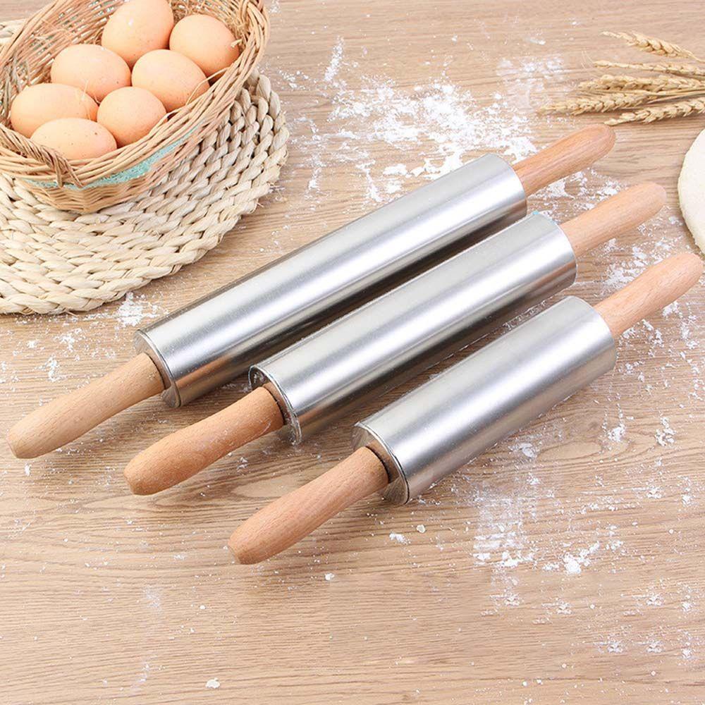 AUGUSTINA Cây Lăn Bột Làm Bánh Cán Gỗ Tiện Dụng Cho Nhà Bếp