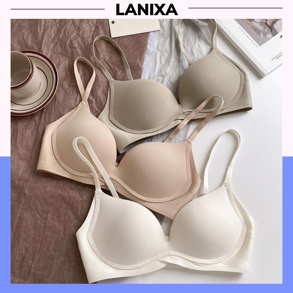 Áo ngực nữ su không gọng mềm mại, Áo lót nữ đệm mút nâng ngực tạo khe sexy gợi cảm LANIXA A2179