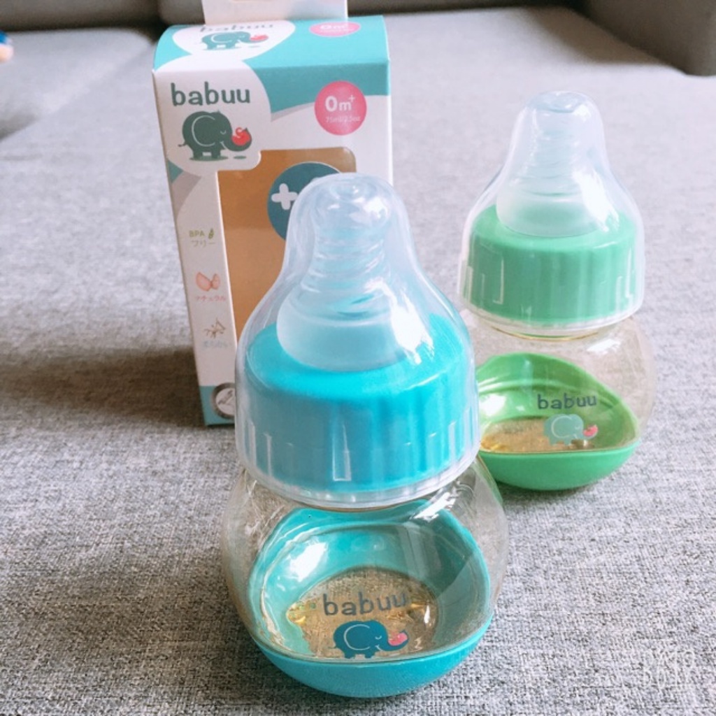 Bình sữa Babuu thân tròn 75ml