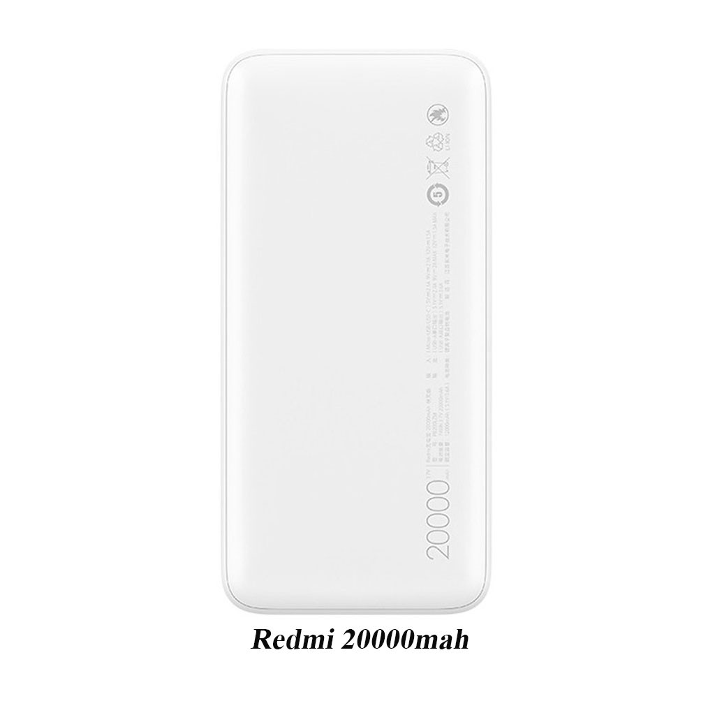 Sạc dự phòng Xiaomi Redmi 20000mAh/10000mAh Fast Charge - sạc nhanh 2 cổng vào