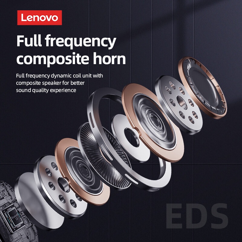 Tai nghe Lenovo pd1x bluetooth 5.0 giảm tiếng ồn tích hợp micro