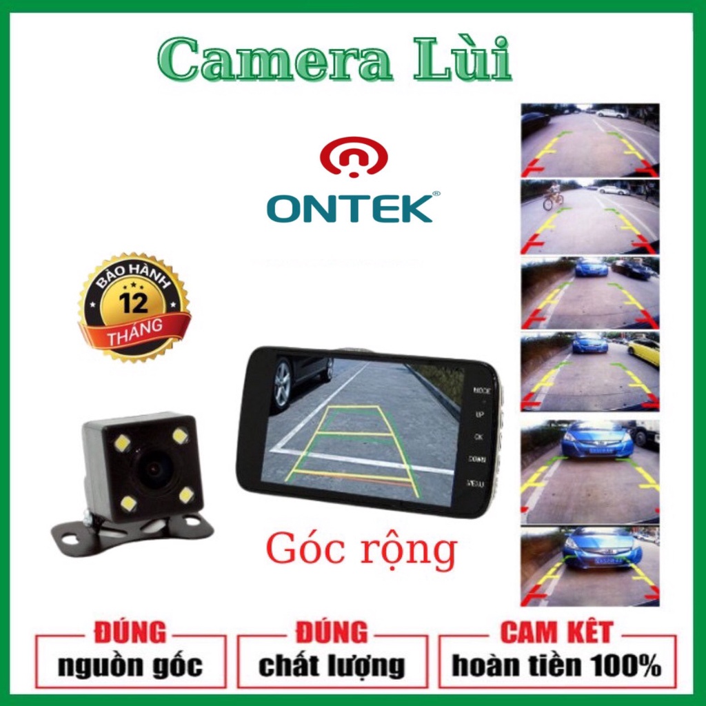 Camera Lùi 4 Mắt LED Cao Cấp Cho Xe Ô Tô loại jack cắm 2,5 mm 5 chân cho camera hành trình, dây tín hiệu dài 5,5m