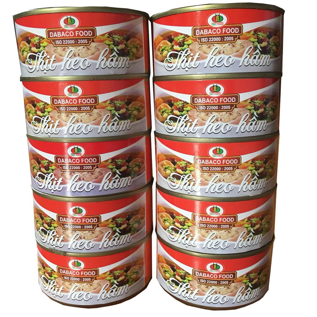 [ thịt hộp] COMBO 20 Thịt heo hầm 170gr công ty DABACO FOOD